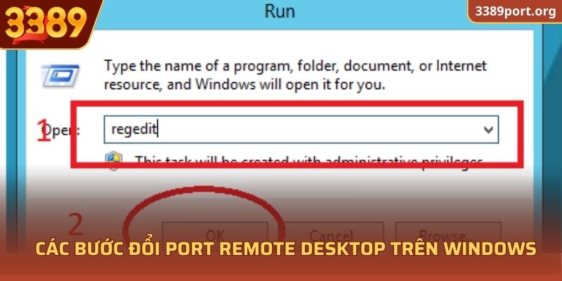 Các bước đổi Port Remote Desktop cực nhanh