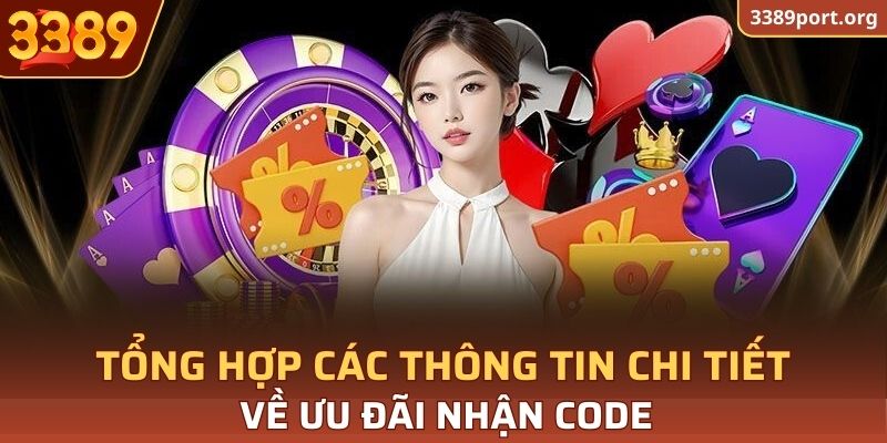 Cập nhật nội dung ưu đãi 3389 nhân code mỗi ngày