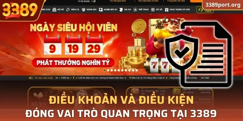 Điều khoản và điều kiện đóng vai trò quan trọng tại 3389