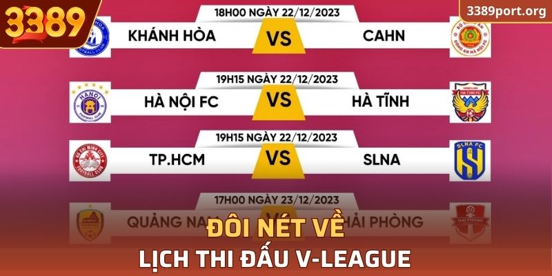 Lịch thi đấu V-League là gì?