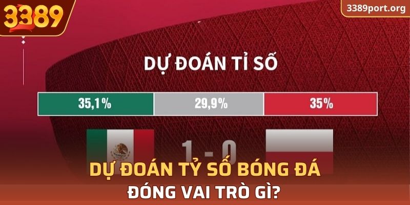 Vai trò của dự đoán tỷ số bóng đá