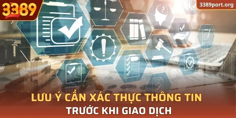 Yêu cầu cần xác minh thông tin trước khi tham gia